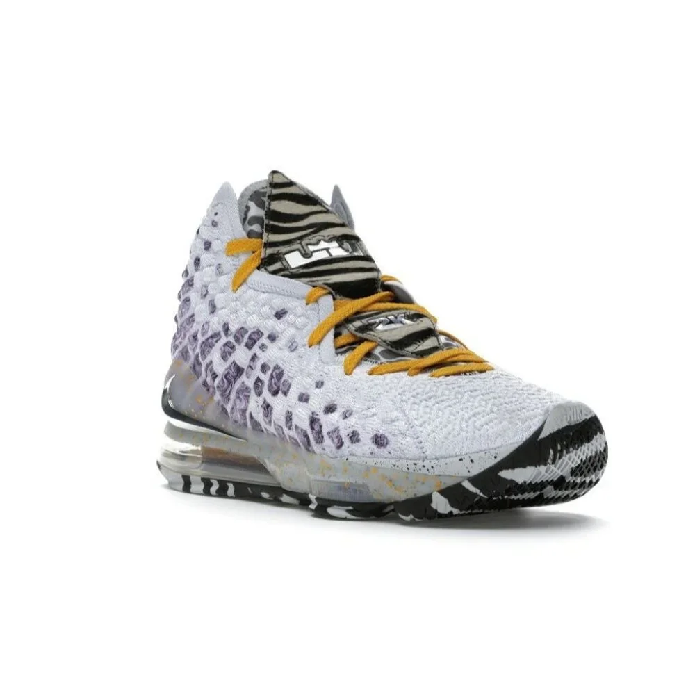 Nike LeBron 17 Bron 2K Playoffs Men's Size 6.5 White Multi basketball BQ3177-101 - Picture 3 of 8